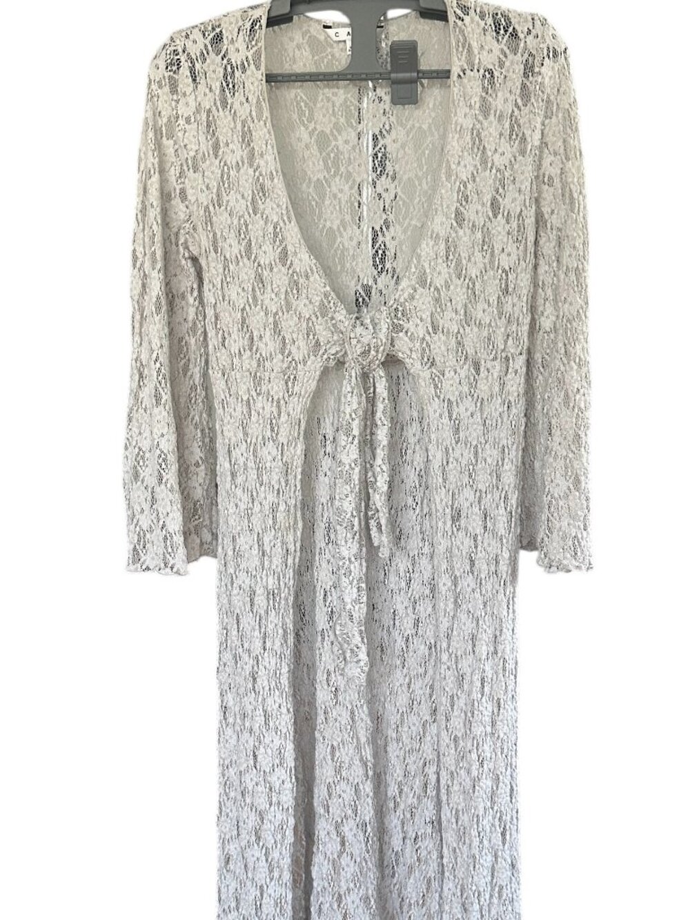 CAbi Women’s Long Lace Duster Cardigan style 891 Size M